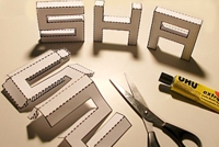 dafont 3D Paper Letters
